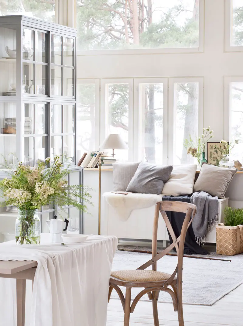 Harmaa Villinki vitriini