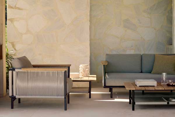 Sohva Corbey Outdoor 2:n istuttava