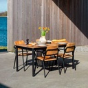 Ruokapöytä Kirra 150 x 90 cm, Noir