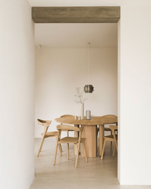 Pyöreä ruokapöytä Roller Max 150 cm, tammi