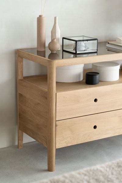 Lipasto Spindle 150 x 56 cm, tammi