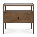 Yöpöytä Spindle 55 x 52 cm, tiikki