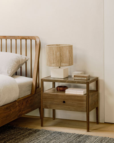 Sänky Spindle 160 cm, teak