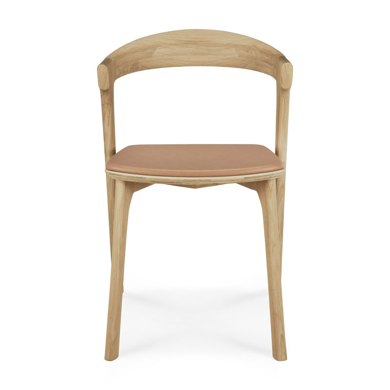 Ruokapöydän tuoli Bok, Sienna-nahka