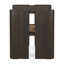 Sivupöytä Panel 45 x 45 cm, tiikki, rottinki