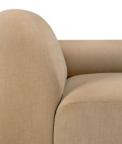 Moduulisohva Bulky, käsinoja vasemmalla, Light Sepia