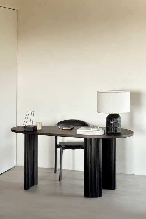 Työpöytä Boomerang 160 x 83 cm, mahonki