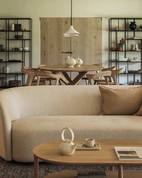 Sohva Ellipse 3:n istuttava, väri Oatmeal