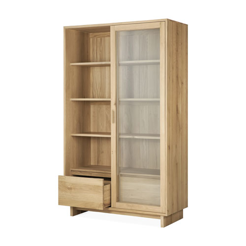 Vitriini Wave 110 x 183 cm, tammi