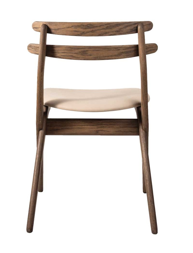 Tuoli Saks, tammi C12, nahkaverhoilu