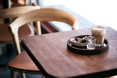 Ruokapöydän tuoli Bok, tammi, nahka Cognac