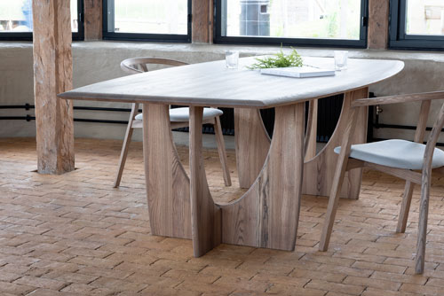 Ruokapöytä Longboat 240 x 120 cm, saarni C20