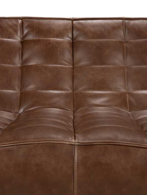 Sohva N701 3:n istuttava, nahka Chestnut