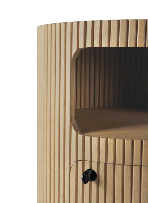 Pyöreä laatikosto Boomerang 45 cm, tammi