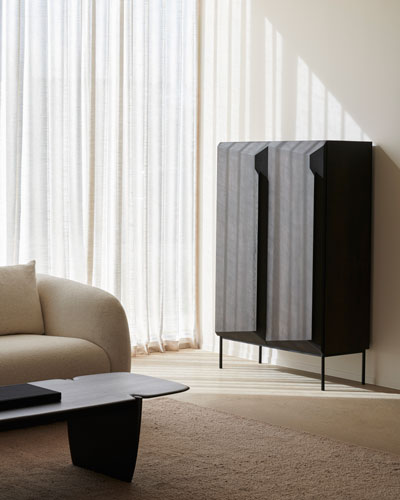 Kaappi Stairs 100 x 150 cm, tammi, tummanruskea