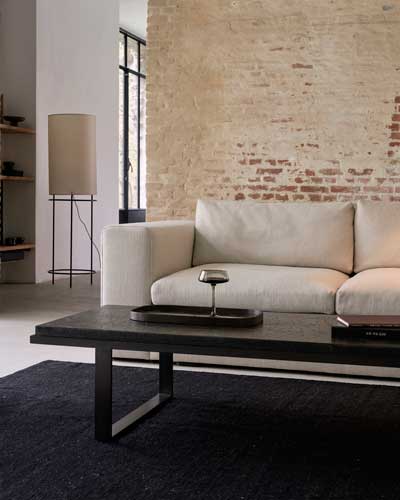 Tarjotin Black Organic Glass, rectangular L