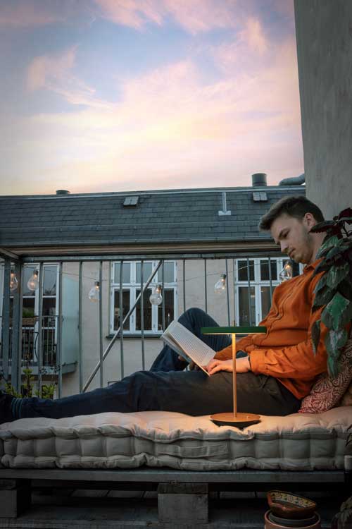 Ladattava pöytävalaisin Asteria Move, Forest Green