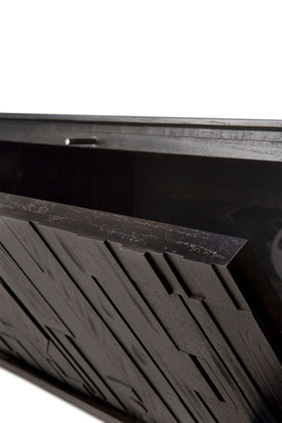 Tv-taso Mosaic 162 x 45 cm, tiikki