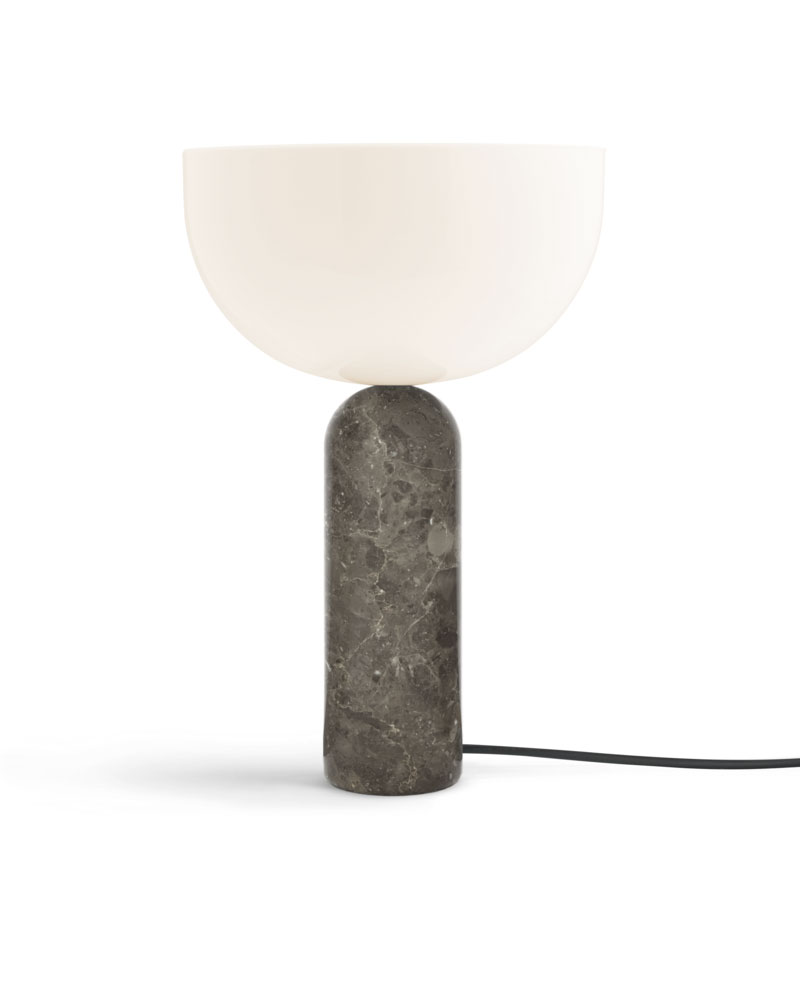 Pöytävalaisin Kizu Large, marmori, Gris du Marais