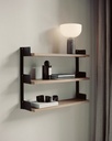 Seinähylly New Works Tea Shelf, Walnut/Black