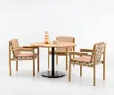 Vincent-Sheppard_Oda-dining-chair_Sienna_Ronda-bistro-table-outdoor_Untreated-teak.webp