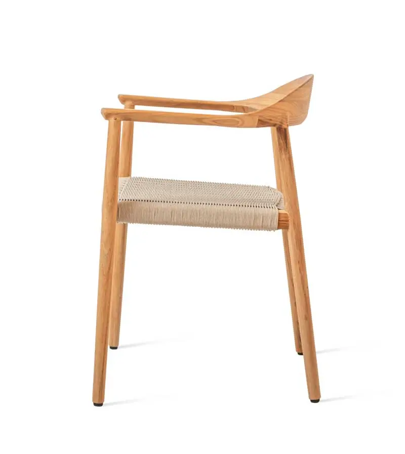 Vincent-Sheppard_Fika-dining-armchair_Untreated-teak_Flax_side_FF.webp