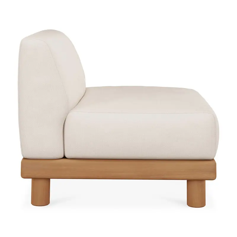 10411_Monocle_outdoor_modular_sofa_1_seater_teak_White_fabric_profile_cut_web.webp