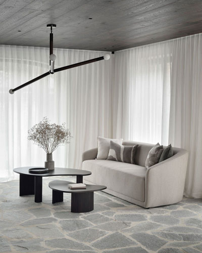 Sohvapöytä Boomerang 85 x 77 cm, mahonki