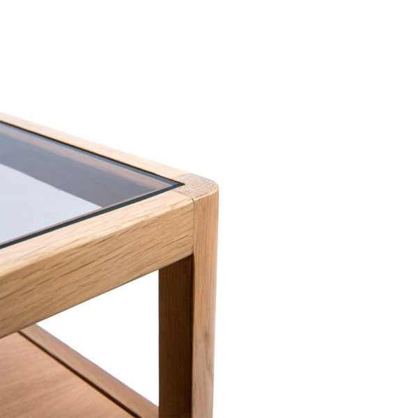 Yöpöytä Spindle 55 x 52 cm, tammi