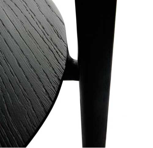 Bok-sivupöytä 43 cm, musta