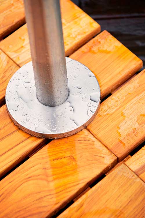 Ulkosuihkun jalusta Lagoon, tiikki