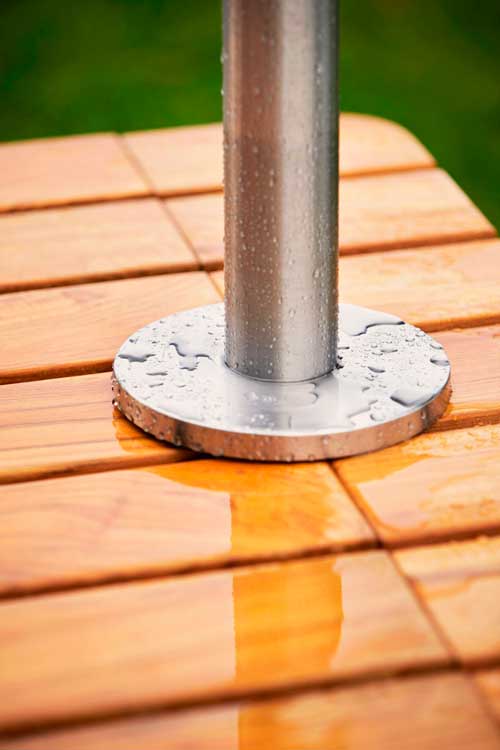 Ulkosuihkun jalusta Lagoon, tiikki