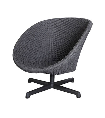 Pyörivä nojatuoli Peacock, Dark Grey