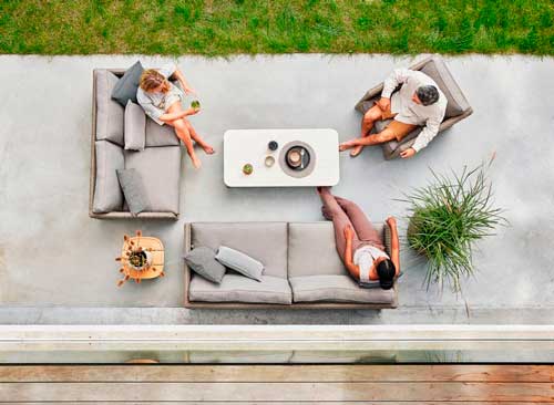 Sohva Diamond 2:n istuttava, Taupe