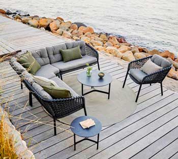 Istuintyyny Ocean-lepotuoliin, Dark Grey