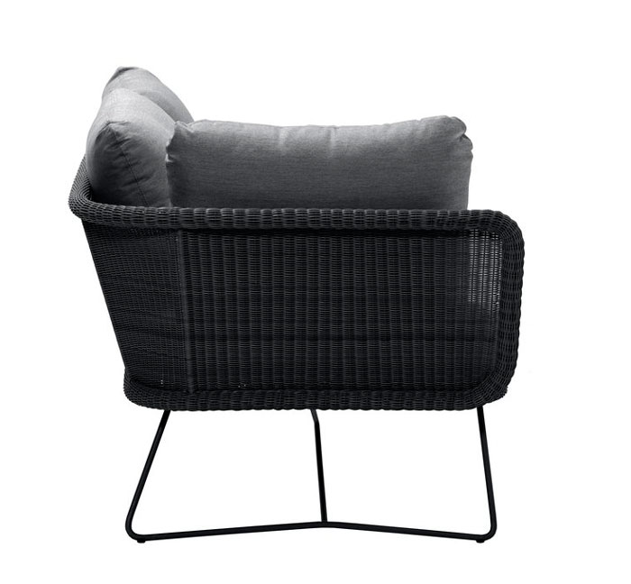 Sohvamoduuli Horizon 2:n istuttava oikea, musta-harmaa