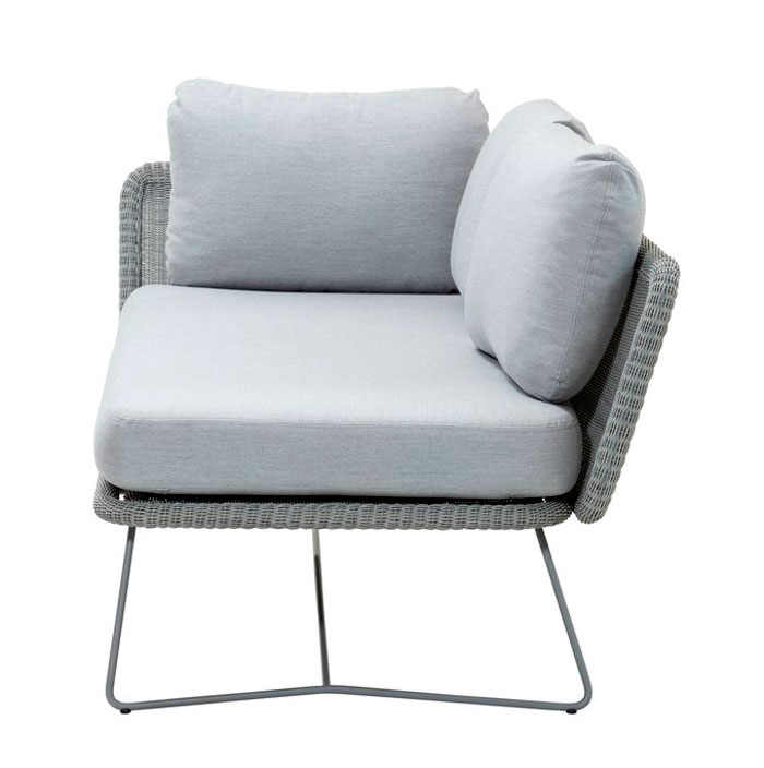 Sohvamoduuli Horizon 2:n istuttava oikea, vaalean harmaa