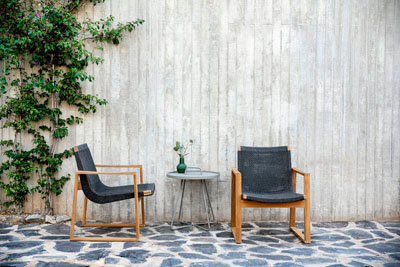 Lepotuoli Endless Soft Rope, tiikki