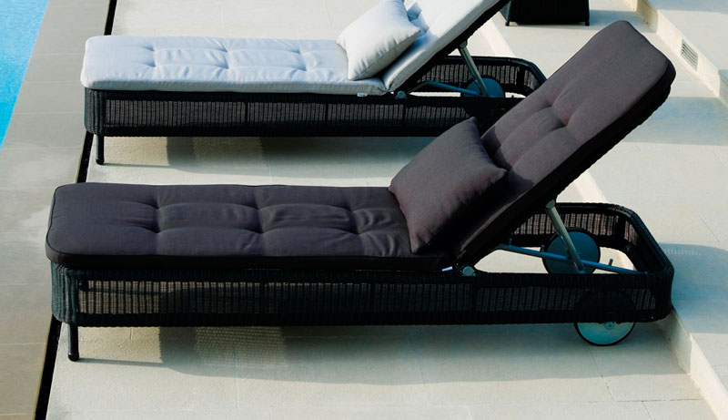 Aurinkovuoteen pehmuste Presley, Black