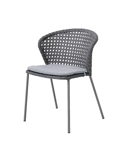 Istuintyyny Lean ruokapöydän tuoliin, Grey