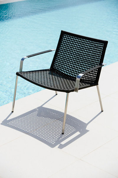 Loungetuoli Straw, Anthracite