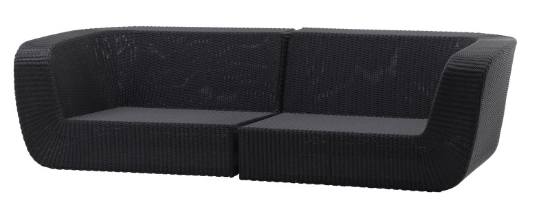 Sohvamoduuli Savannah 2:n istuttava oikea, Black