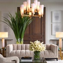 Kattovalaisin Dino Double, Antique Brass