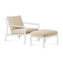 Nojatuoli Jack Outdoor, alumiini, pehmusteella