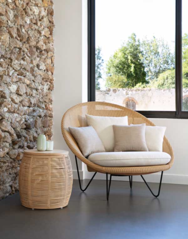 Sivupöytä Vivi 46 cm, rottinki