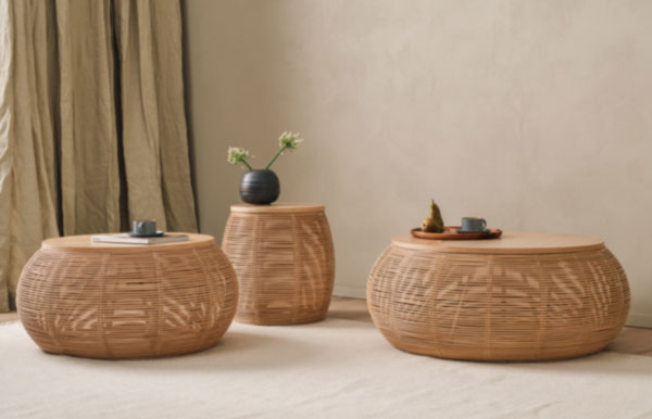 Sohvapöytä Vivi 95 cm, rottinki