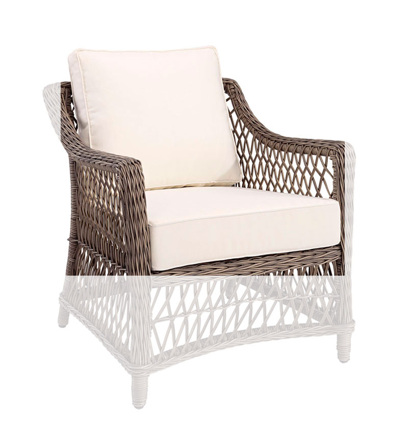 Istuintyynyt Marbella-nojatuoliin, Off White