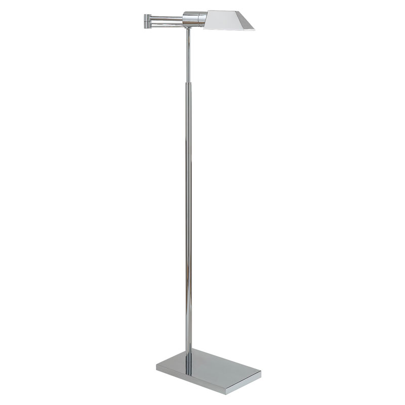 Lattiavalaisin Studio Swing Arm Floor Lamp, Nickel