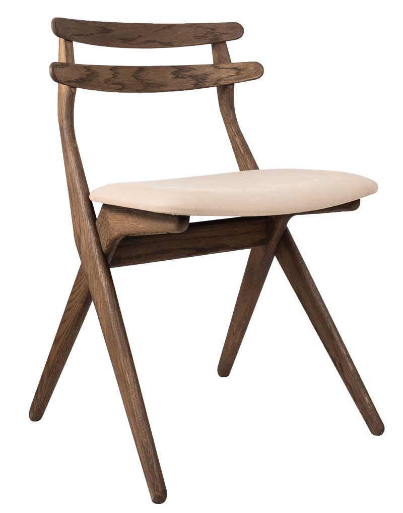 Tuoli Saks, tammi C12, nahkaverhoilu, Terra Lime