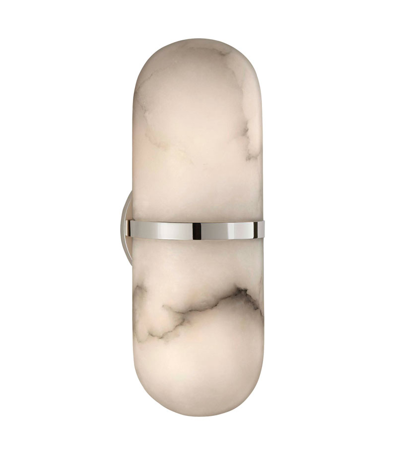 Seinävalaisin Kelly Wearstler Melange Pill Form, Nickel